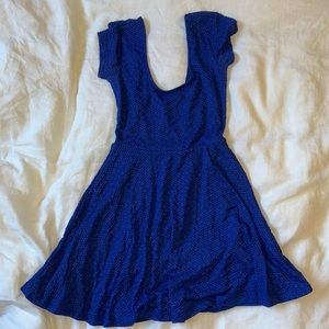 Blue skater dress